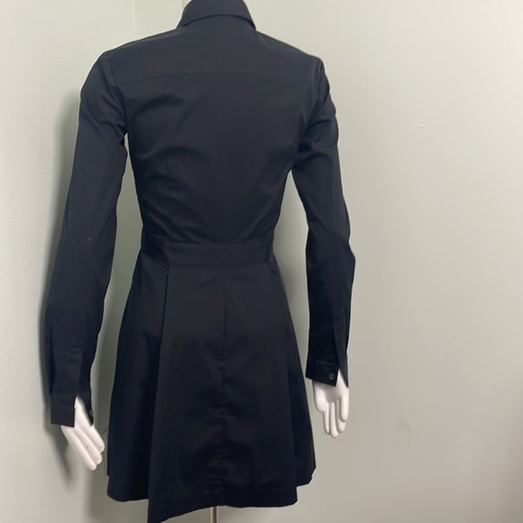 Theory Black Silk Shirt Dress - Picture 6 of 8